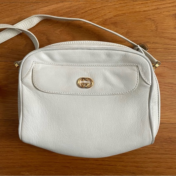 Gucci Handbags - Gucci Vintage Crossbody Bag White